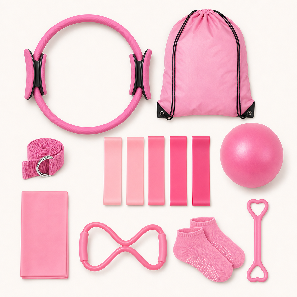 13-Piece Pilates & Yoga Home Workout Set