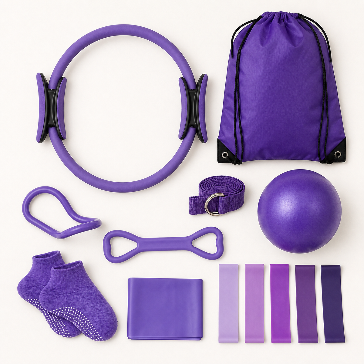 13-Piece Pilates & Yoga Home Workout Set