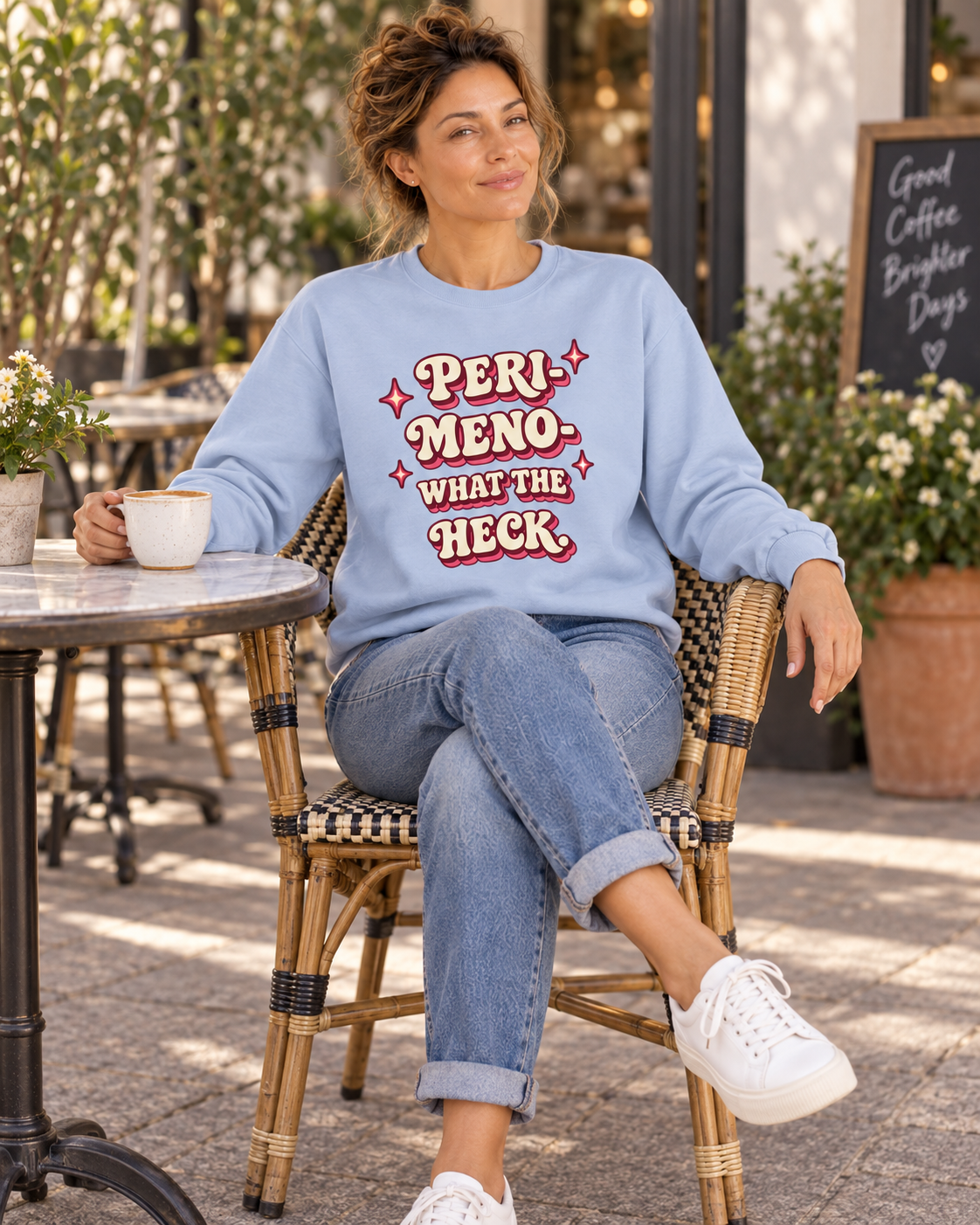Peri-Meno—What the Heck! | Funny Perimenopause Sweatshirt
